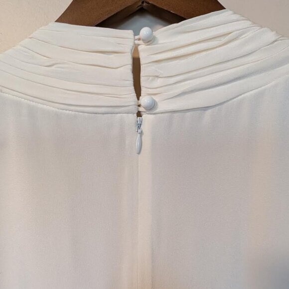 NWT Kate Spade 100% Silk Lucinda Cream Sleeveless Blouse Top Size L - Picture 6 of 12